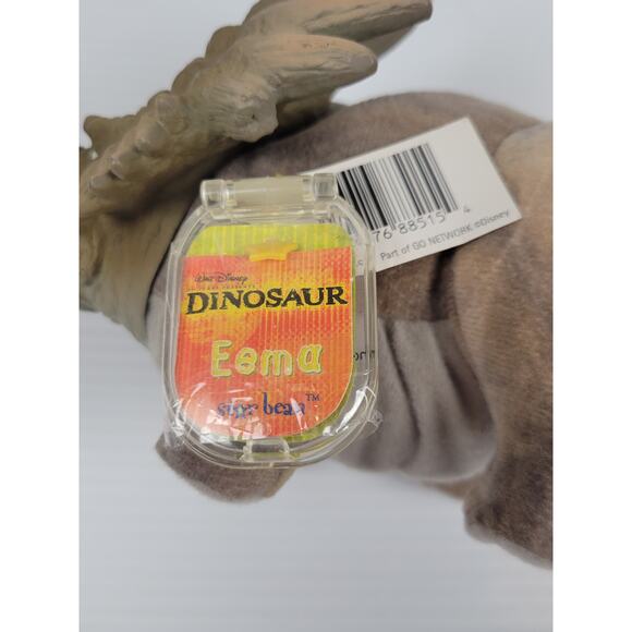 Vintage 2000 Disney Dinosaur EEMA Styracosaurus Star Bean Mattel Plush Stuffed - Picture 4 of 8